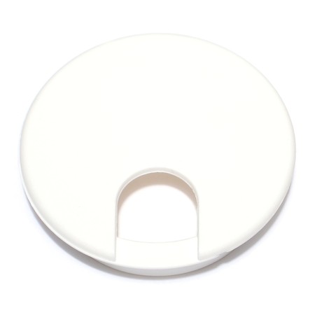 MIDWEST FASTENER 2-1/2" x 2-5/16" White Nylon Plastic Computer Grommets 2PK 76505